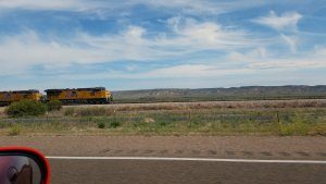Old Route 66 between I-40 and train tracks in NM