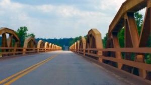 38-arch "Pony Bridge" Built in 1933 near Bridgeport, OK